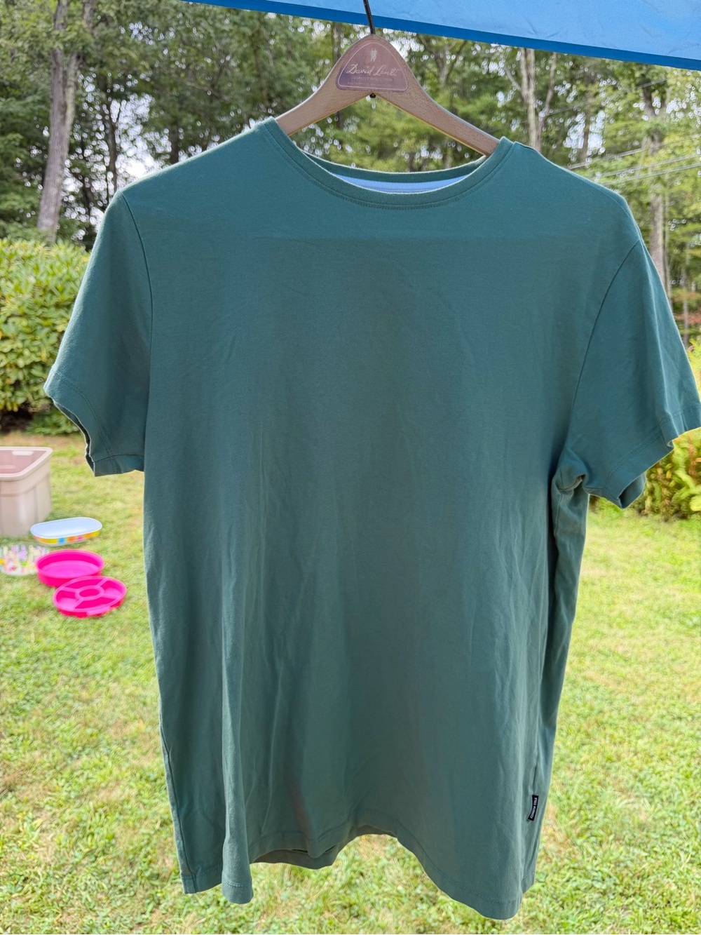 Kenneth Cole Men's Crew Neck T-Shirt in Teal Green